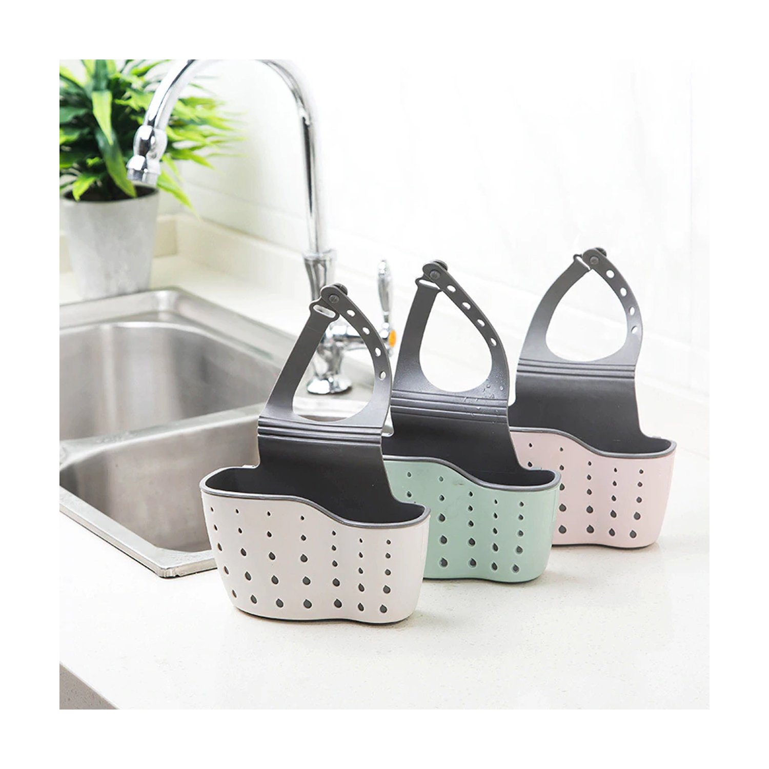 organizador de lava platos, para escurrir el agua tanto de cubiertos como esponja o virutilla organizador de lava platos, para escurrir el agua tanto de cubiertos como esponja o virutilla