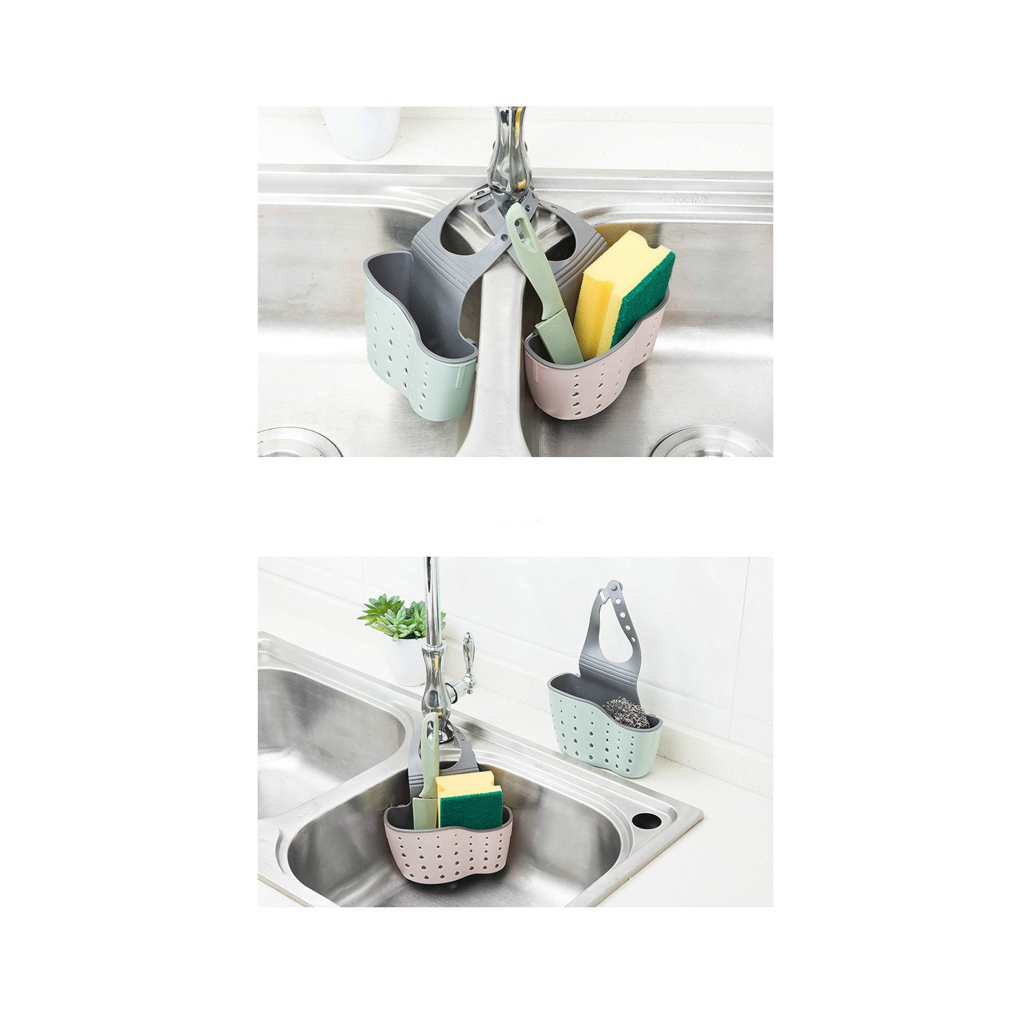 organizador de lava platos, para escurrir el agua tanto de cubiertos como esponja o virutilla organizador de lava platos, para escurrir el agua tanto de cubiertos como esponja o virutilla