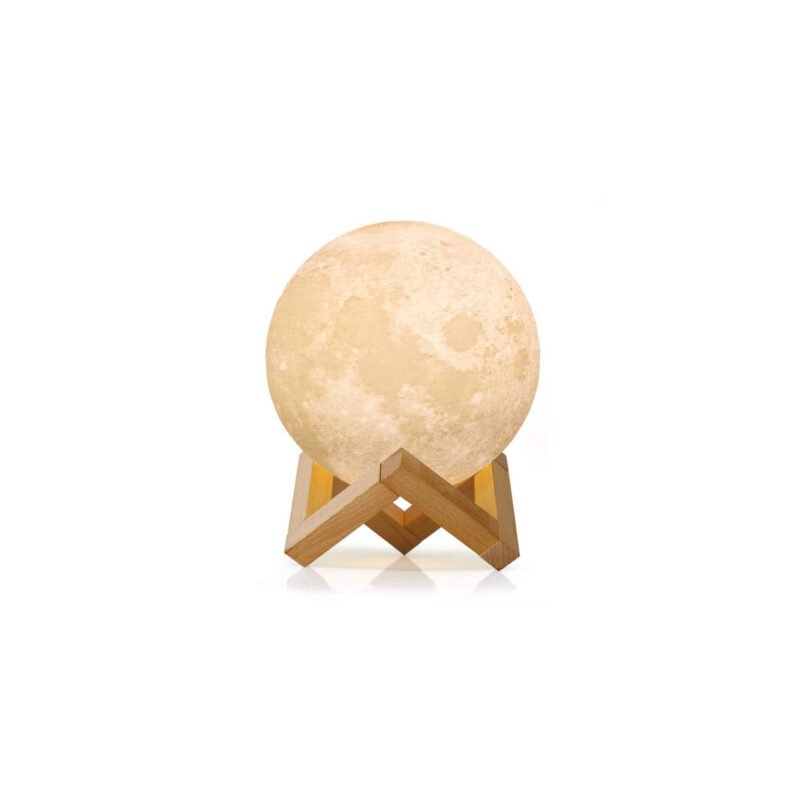 lampara luna llena 3d touch con 7 colores recargable