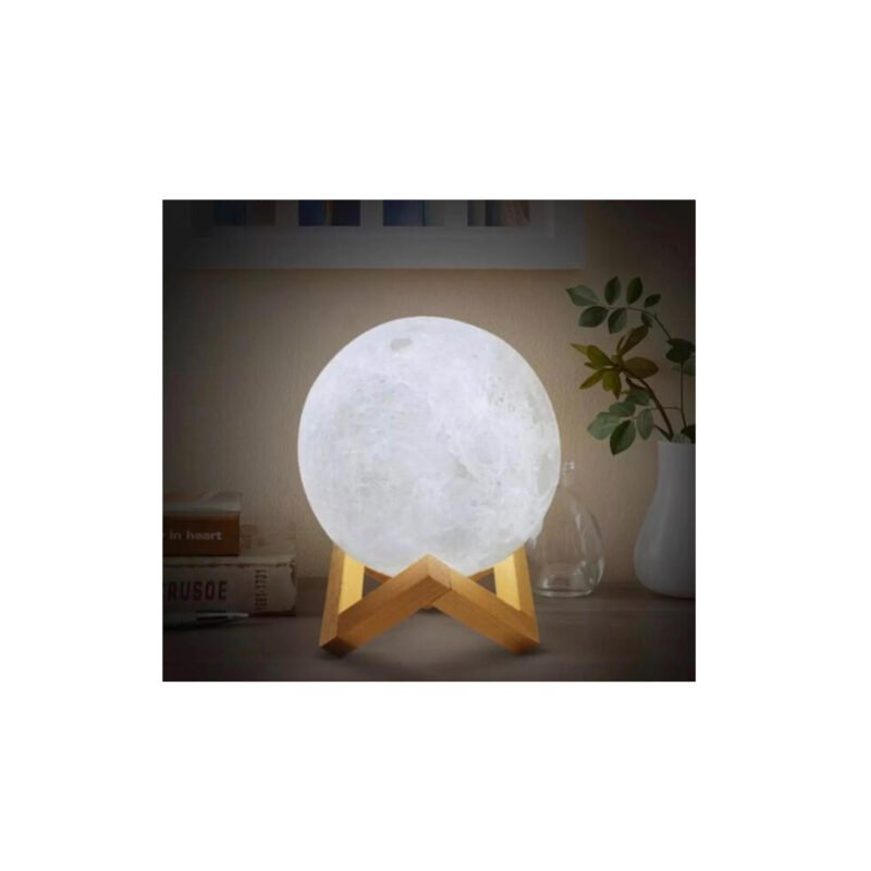 lampara luna llena 3d touch con 7 colores recargable — vista 4