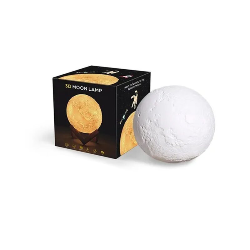 lampara luna llena 3d touch con 7 colores recargable — vista 5