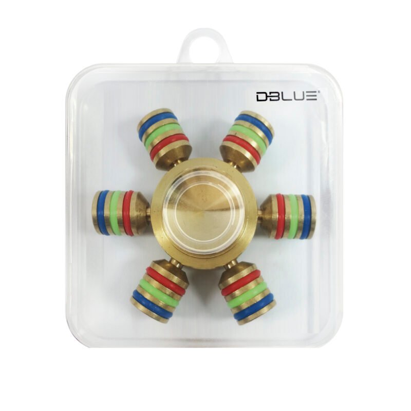 spinner metalico con 6 puntas, anti estres — vista 3