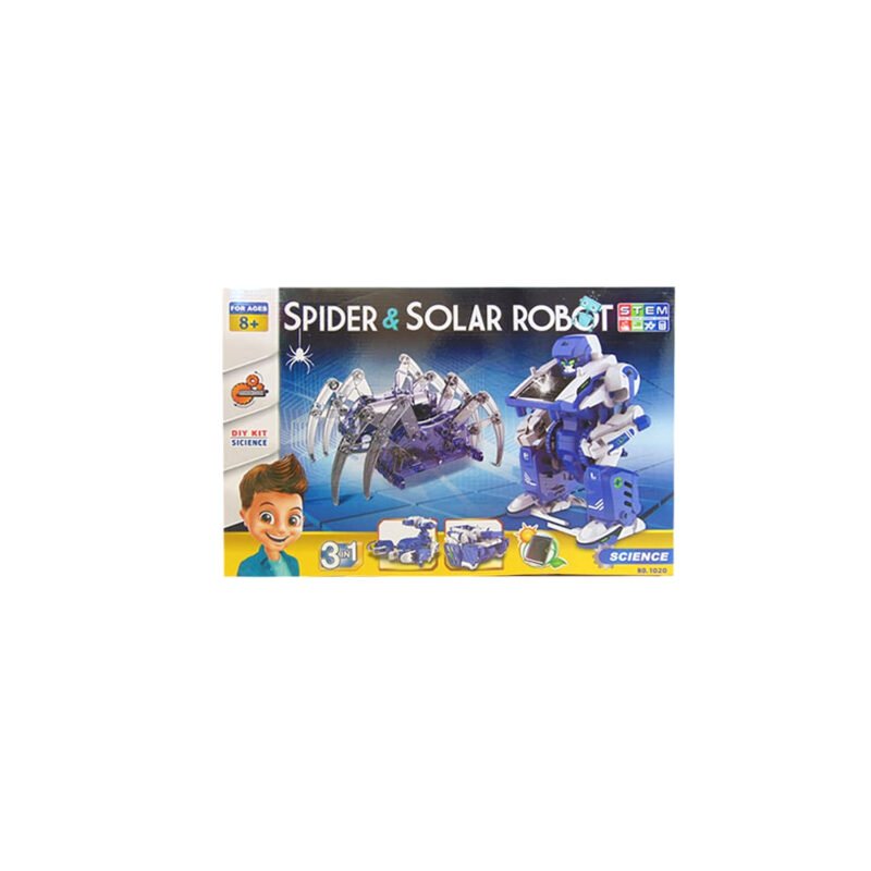 robot solar y araÑa 3 en 1
