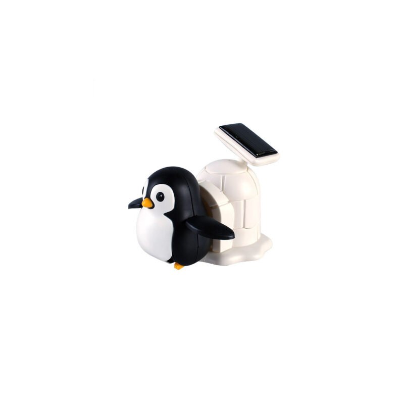 juguete robot solar vida de pingÜino, material abs — vista 3