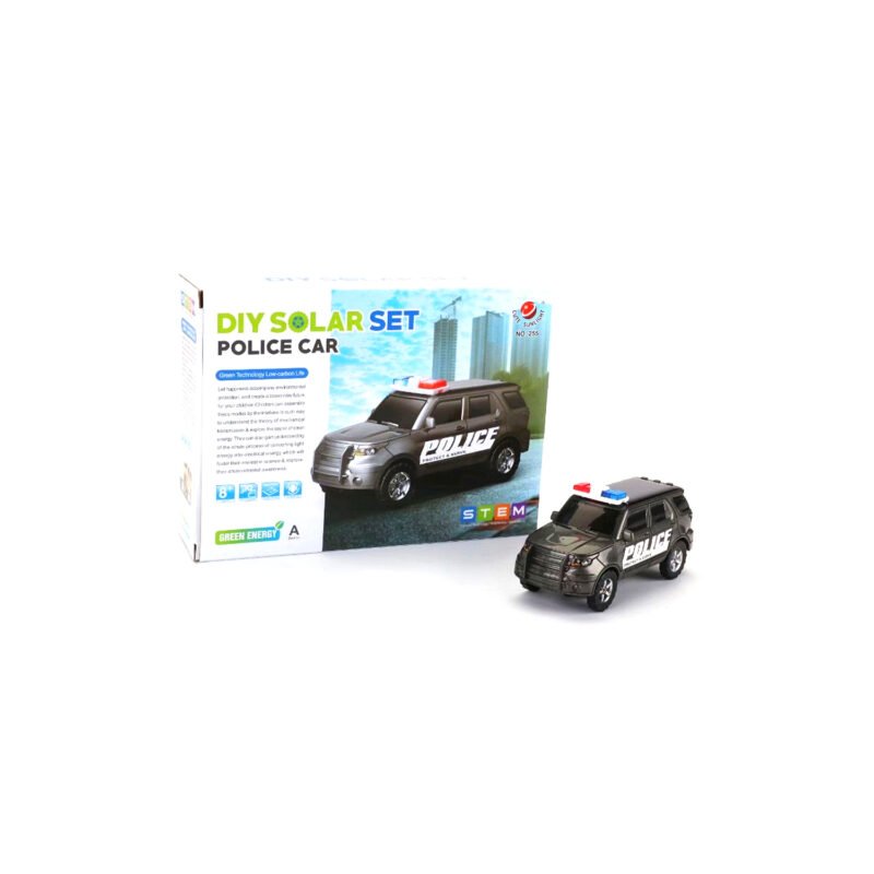 juguete solar auto policial — vista 3
