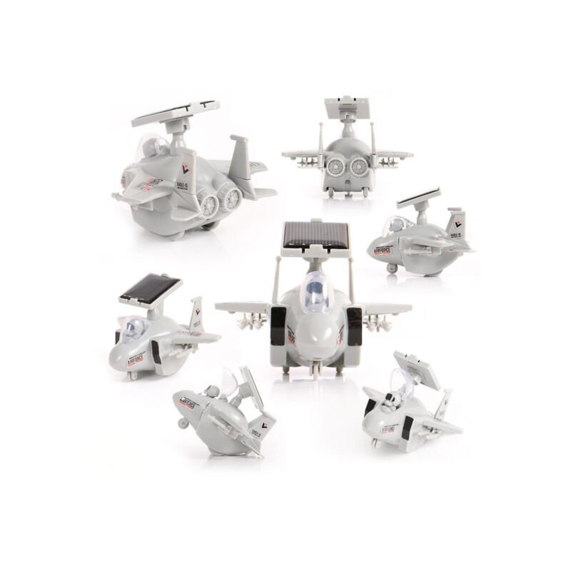 juguete robot solar avion de combate/+8aÑos / armable — vista 4