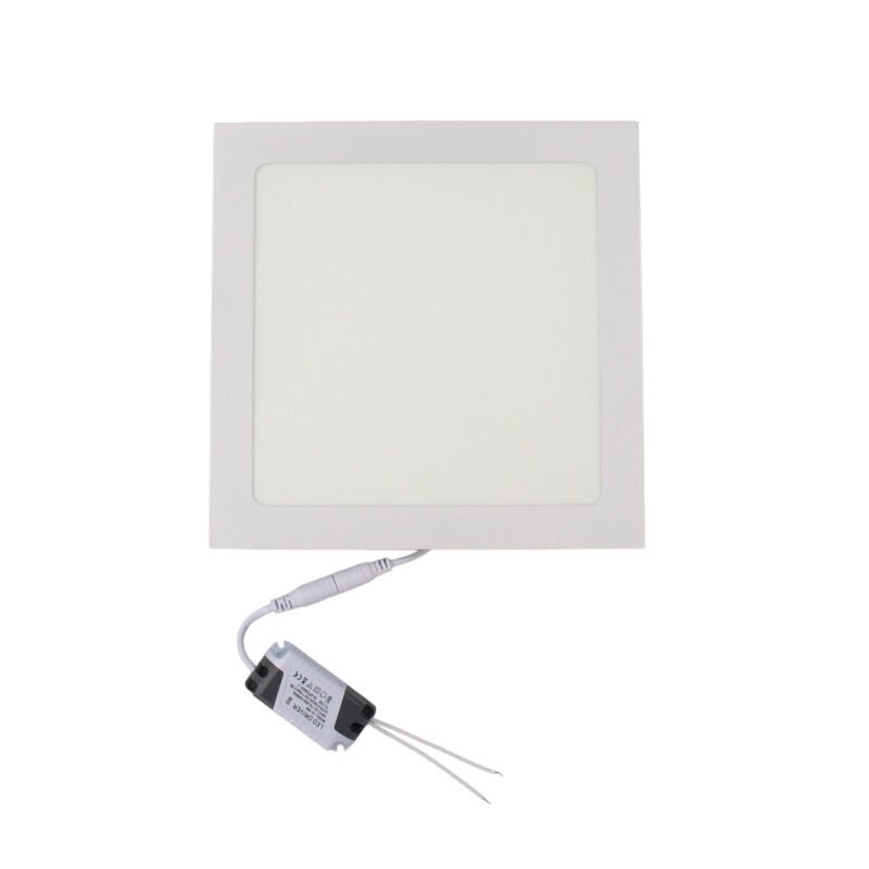 plafon led embutido cuadrado 18w luz fria, ahorra un 80% de energia — vista 3