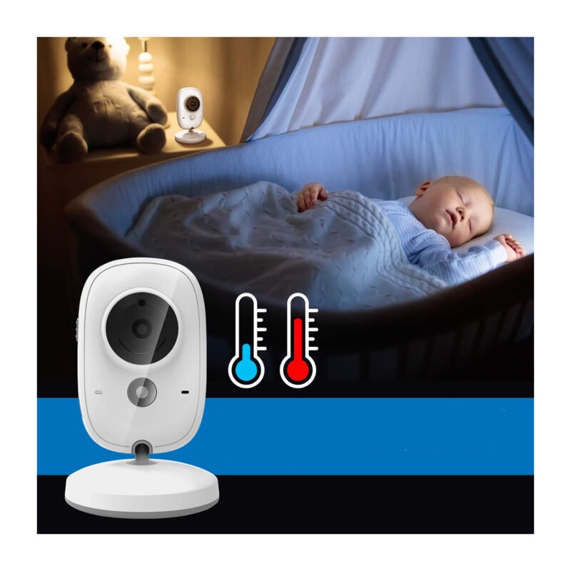 camara monitor inalambrica para bebes con microfono/vision nocturna/temperatura ambiente — vista 2