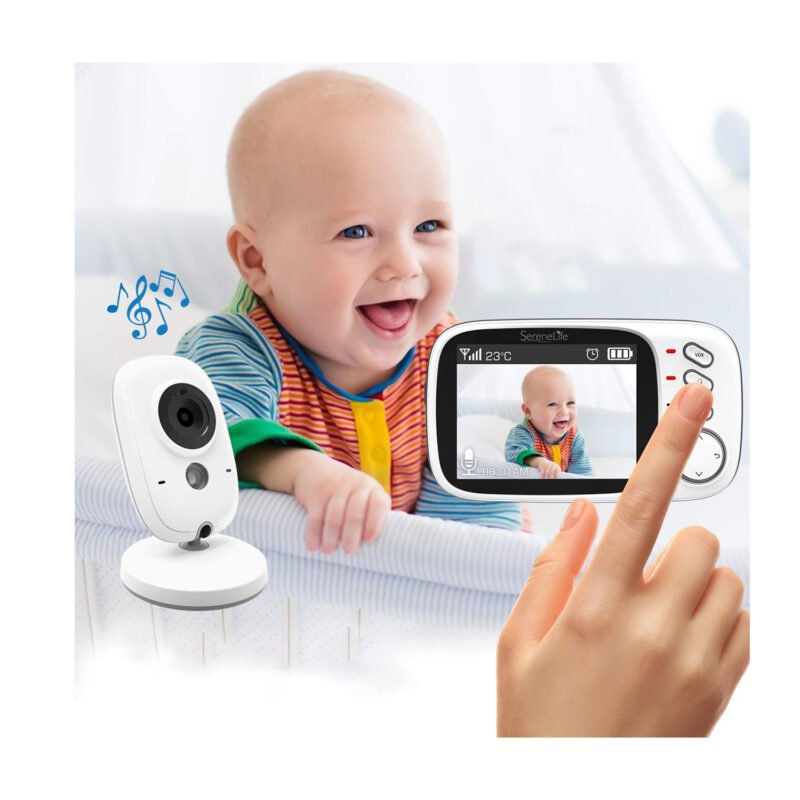 camara monitor inalambrica para bebes con microfono/vision nocturna/temperatura ambiente — vista 3