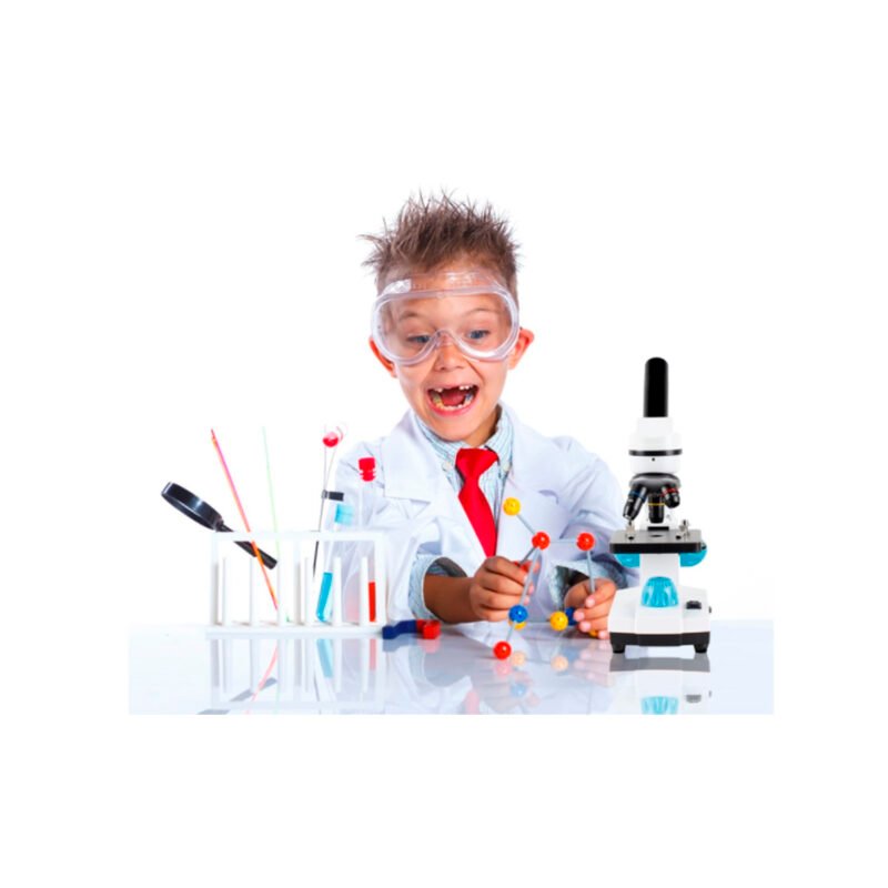 microscopio biologico hd 2000x, accesorios de 13 piezas, led/usb — vista 5