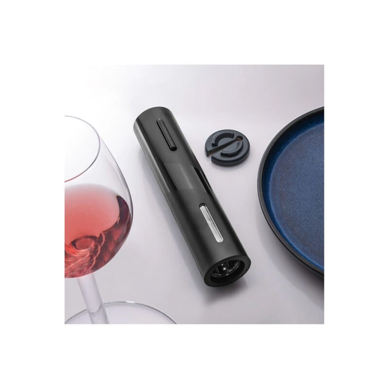 kit sacacorcho a pilas para vino 4 in 1 set, diseÑo de capa transparente — vista 5