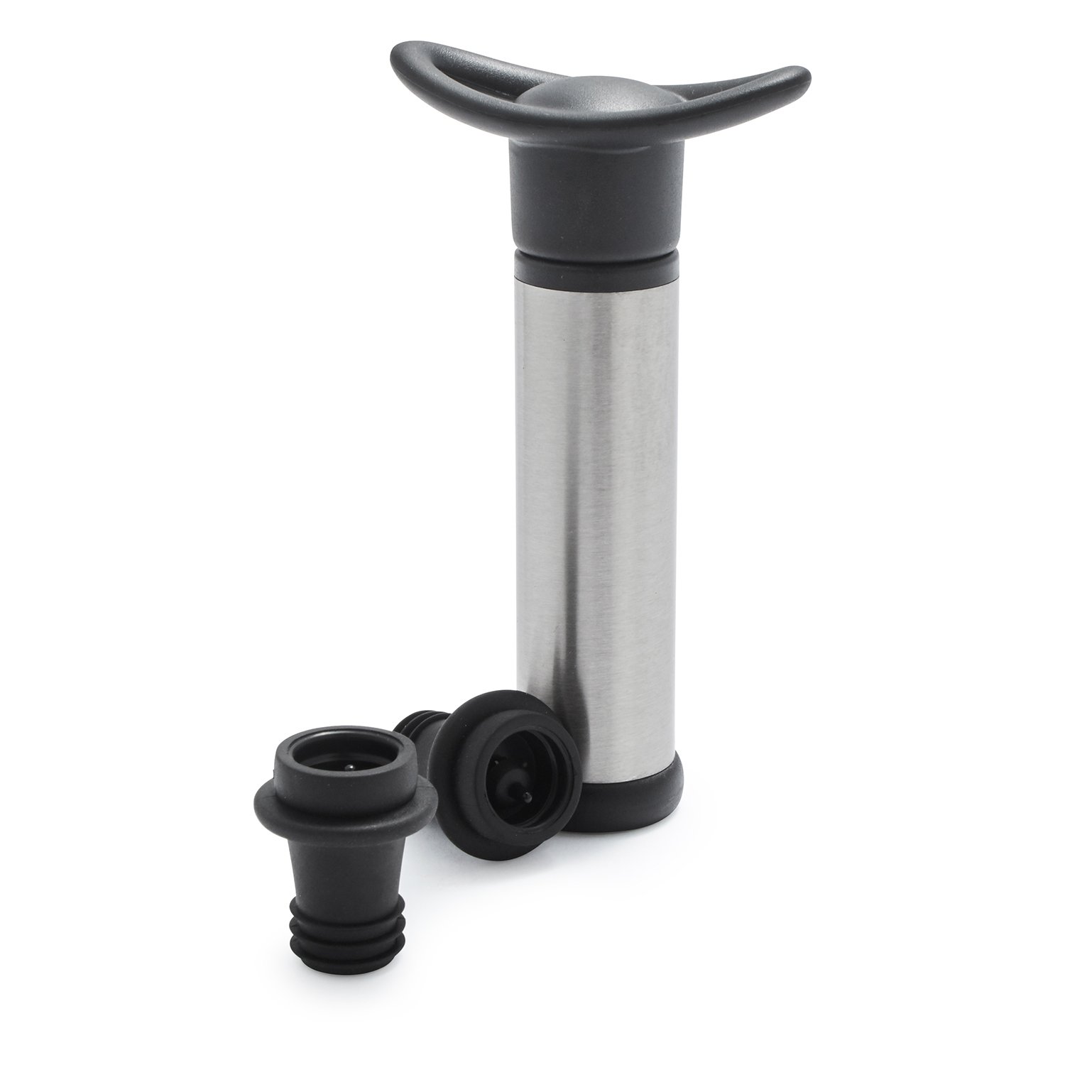 bomba de vacio con 2 tapas para botellas de vino/ incluye 2 tapones/ crea vacio hermetico bomba de vacio con 2 tapas para botellas de vino/ incluye 2 tapones/ crea vacio hermetico