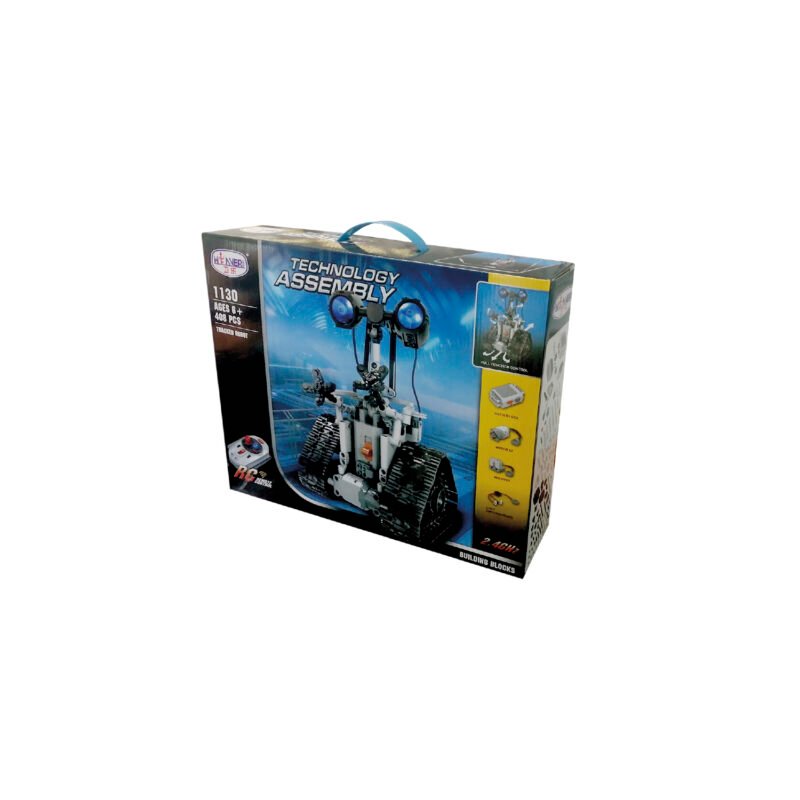 juguete robot armable 408 piezas, con control remoto — vista 3