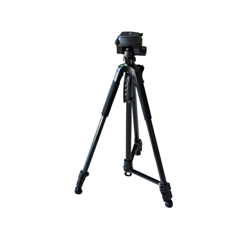 tripode profesional para camaras y celulares, alto 1,45cm