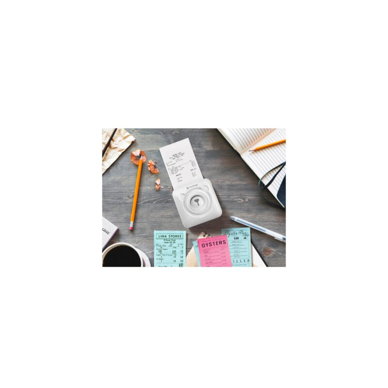 impresora termica peripage mini portatil/ peso 160g/ conexion bt, pc — vista 4