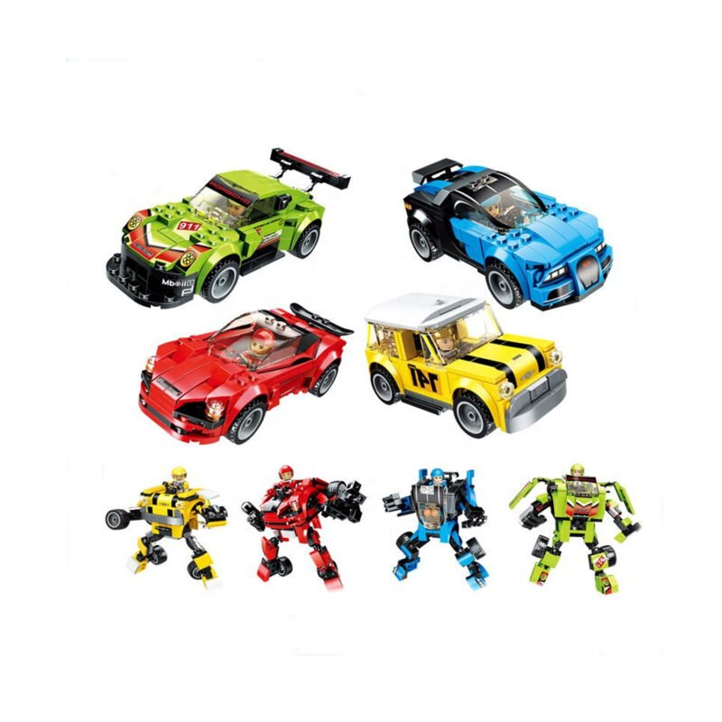 set de bloques armable set de 4 modelos