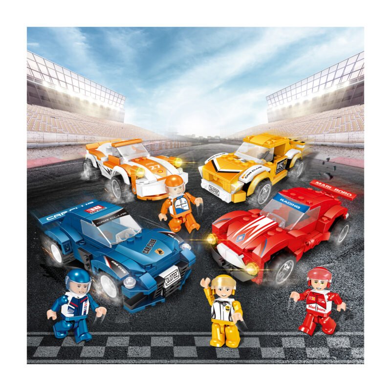 set de bloques armable set de 4 modelos