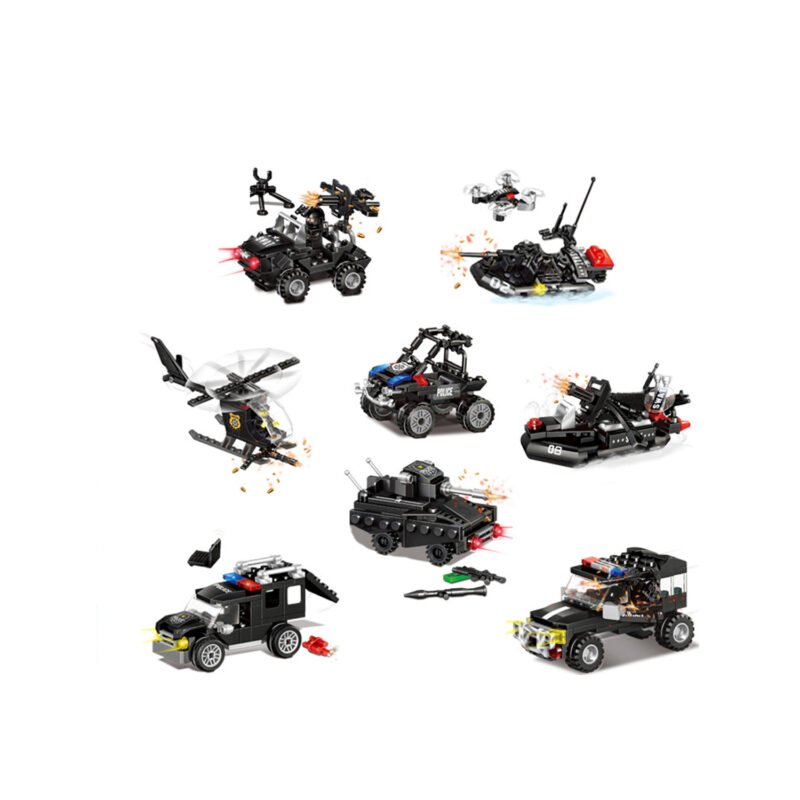 set de bloques armable set de 8 modelos