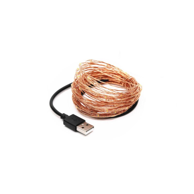guirnalda luces led impermeables. alimentacion usb ext.20 mts — vista 3