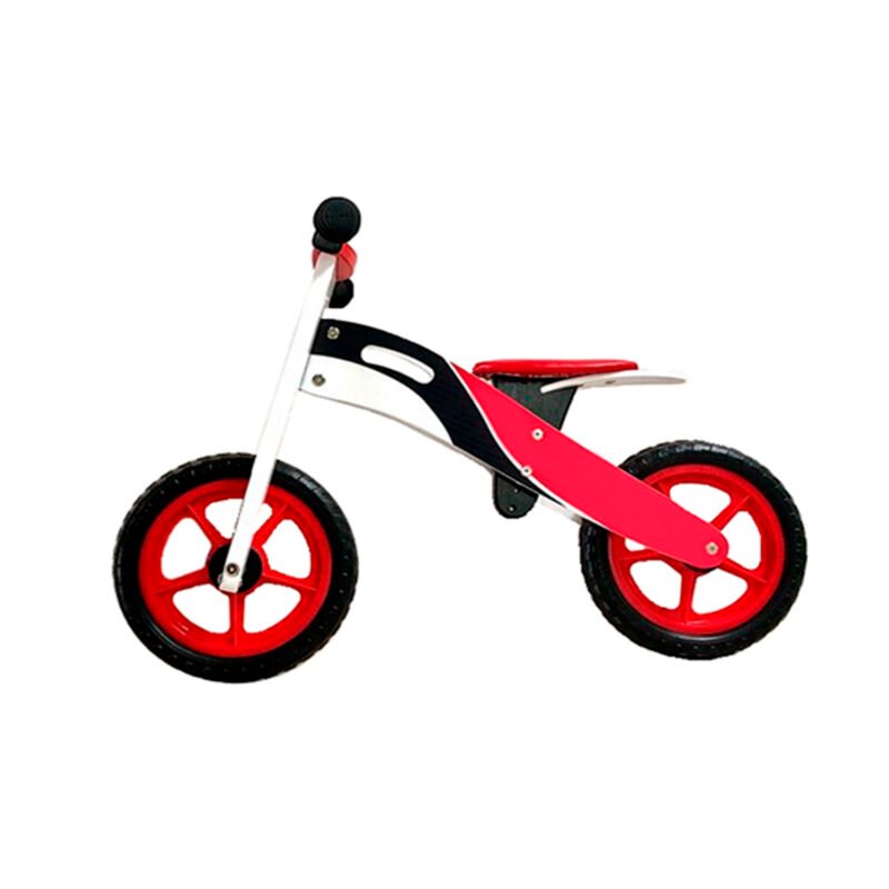 bicicleta equilibrio aprendizaje de madera sin pedales, recomendado a los 90 cm de altura, peso max 25kg — vista 3
