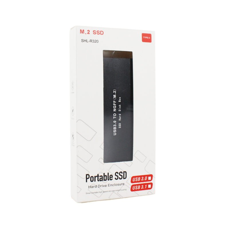cofre para disco ssd m.2 ngff a usb 3.0, caja ssd delgada — vista 4