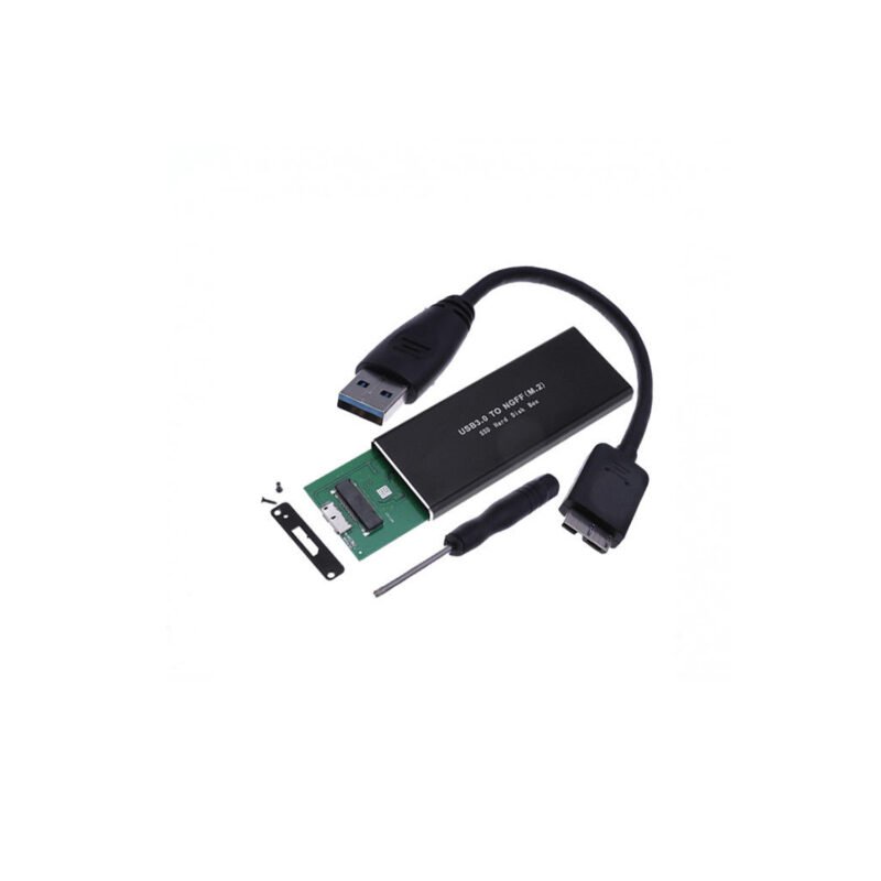 cofre para disco ssd m.2 ngff a usb 3.0, caja ssd delgada — vista 3