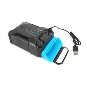 funda ventilador enfriador para notebook, diseÑo silencioso, incluye 3 de silicona blue