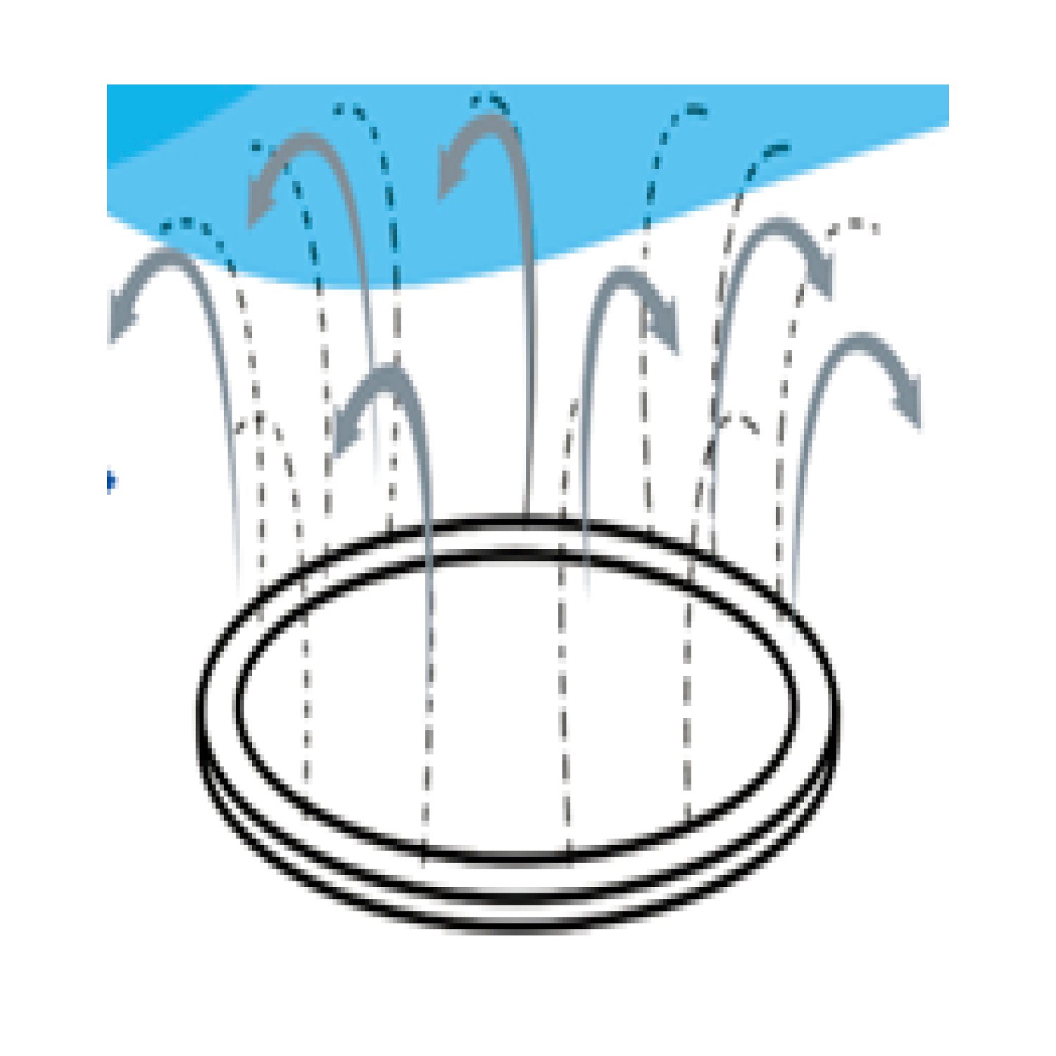 alfombra de agua para niÑos diseÑo tiburon, diametro 1.7 m alfombra de agua para niÑos diseÑo tiburon, diametro 1.7 m