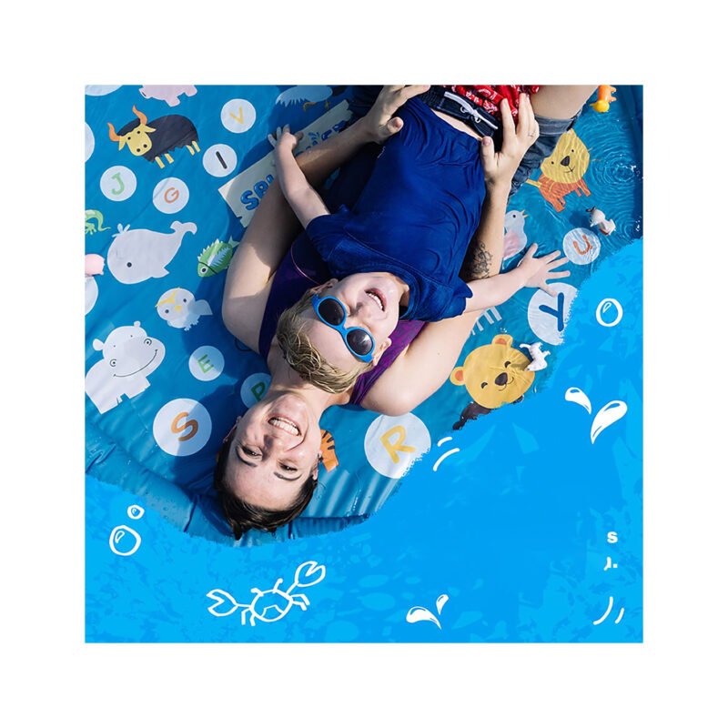 alfombra de agua para niÑos, no toxica, facil de usar, idea para bebes de 1 aÑo — vista 3