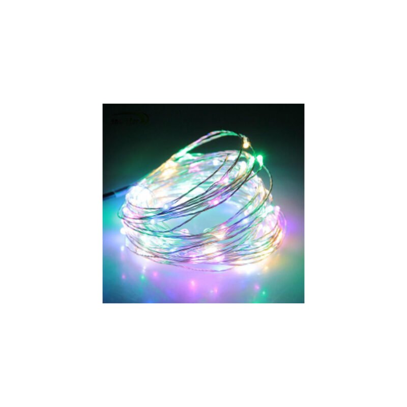 cortina de luz led luces multicolor con control remoto, 100 piezas — vista 2