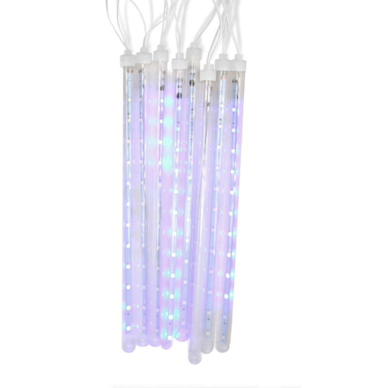 guirnalda luces led tipo lluvia de meteorito, cascada, largo total 3 mts, perfecto para decorar. blue — vista 6