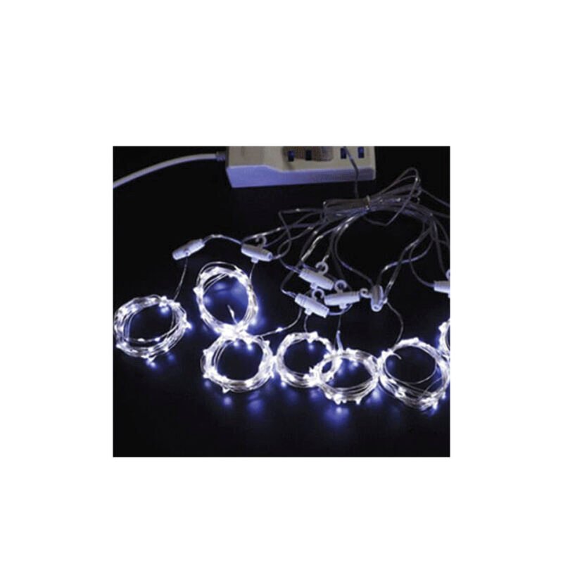 cortina de luz led frio con conector usbwhite — vista 3