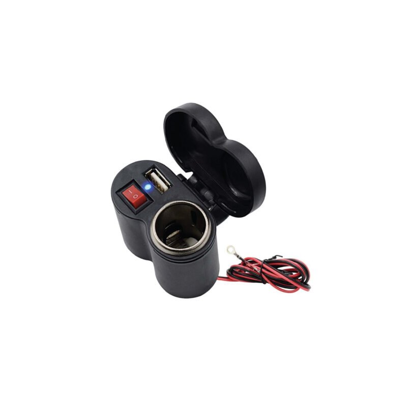 cargador usb y encendedor de cigarros, para moto 12v, resistente a altas y bajas temperaturas — vista 2