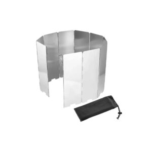 cortaviento para cocinilla camping, ligero y compacto, de aluminio