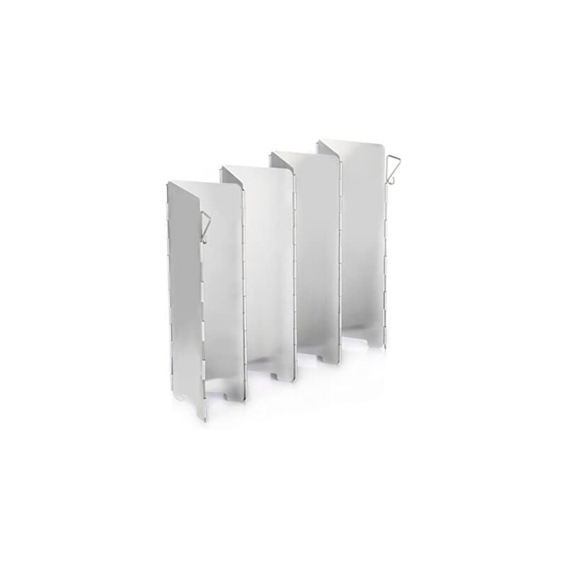 cortaviento para cocinilla camping, ligero y compacto, de aluminio — vista 3