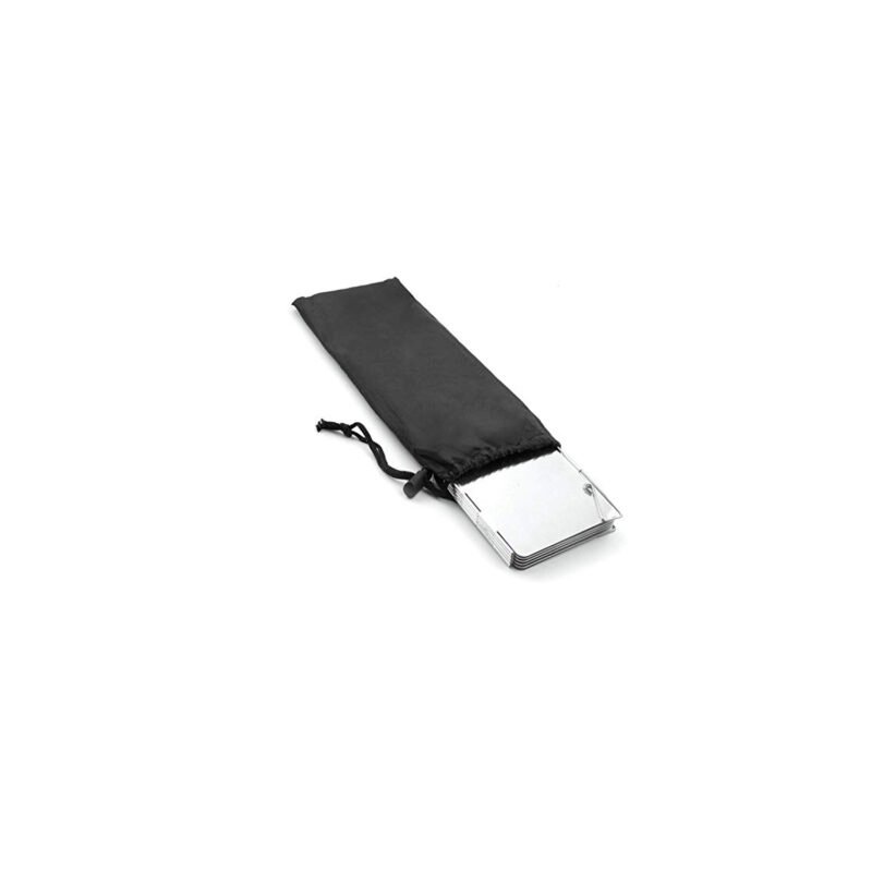 cortaviento para cocinilla camping, ligero y compacto, de aluminio — vista 4