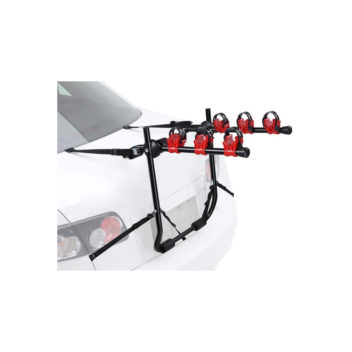 porta bicicletas para autos con 3 soportes, facil y rapido de instalar porta bicicletas para autos con 3 soportes, facil y rapido de instalar