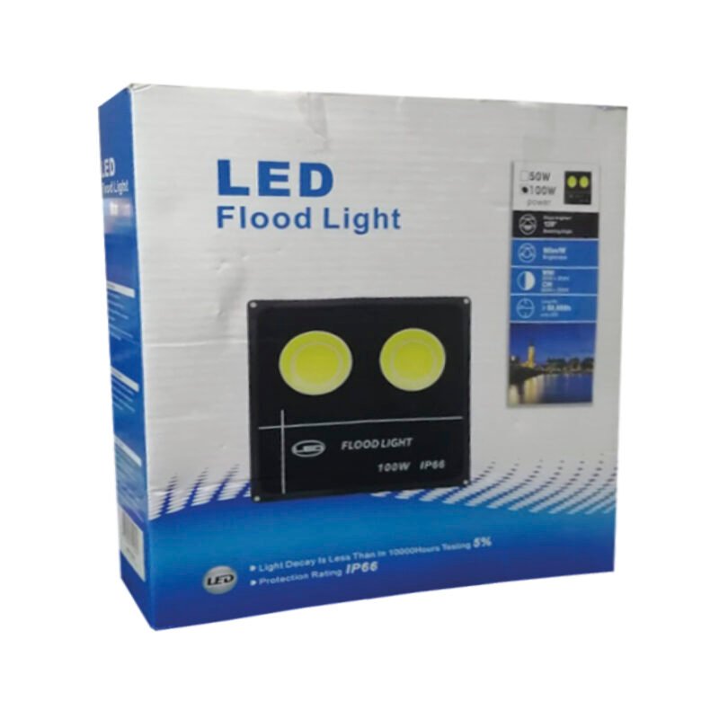 reflector led plano 100w exterior — vista 3