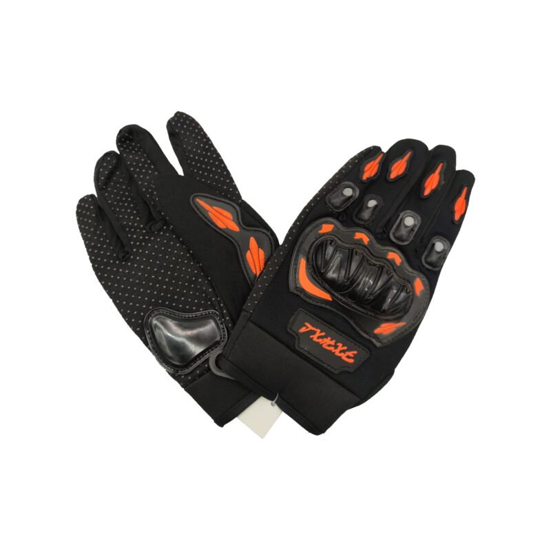 guantes con proteccion, con proteccion en nudillos, ideales para motociclismo y descenso en bicicleta, talla unica. — vista 2