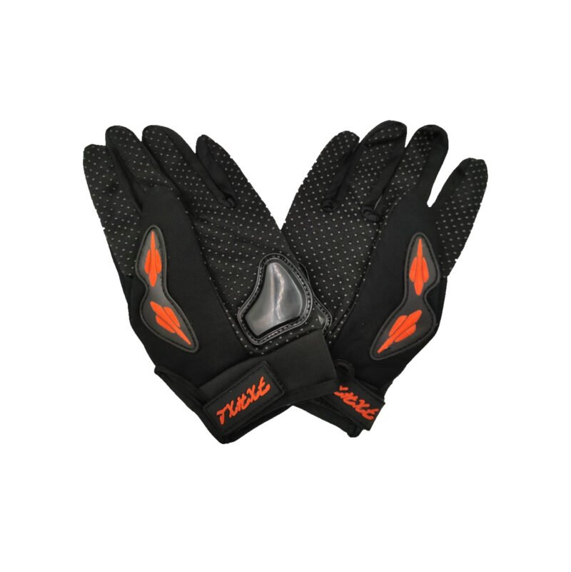 guantes con proteccion, con proteccion en nudillos, ideales para motociclismo y descenso en bicicleta, talla unica. — vista 3