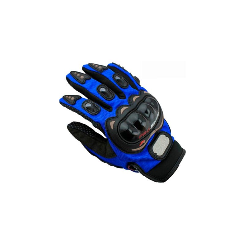 guantes de motociclista, material pvc antideslizante y resistente, refuerzo en los dedos, ajuste con velcro — vista 4