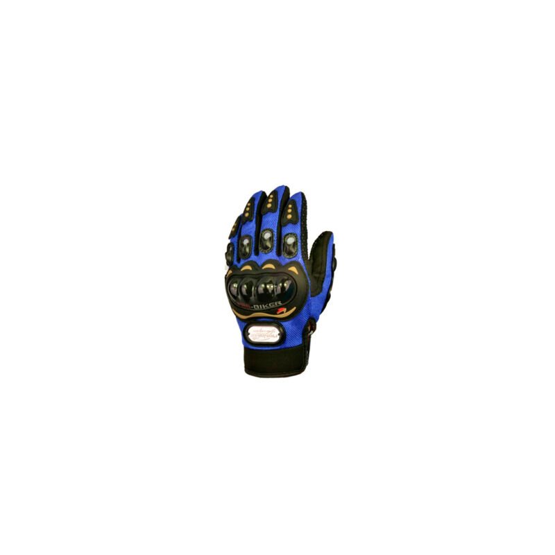 guantes de motociclista, material pvc antideslizante y resistente, refuerzo en los dedos, ajuste con velcro — vista 5