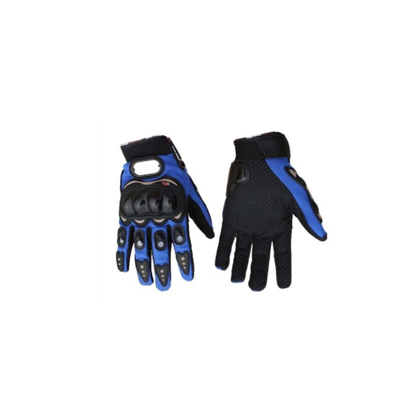 guantes de motociclista, material pvc antideslizante y resistente, refuerzo en los dedos, ajuste con velcro — vista 6