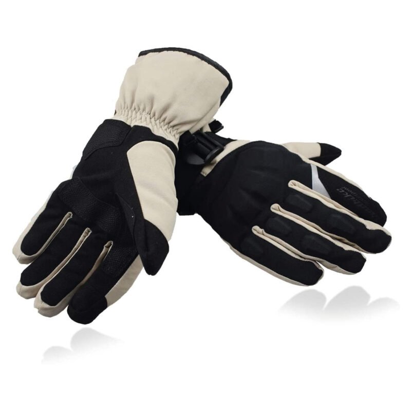 guantes de motociclista termico, microfibra, reflectante, antideslizante y ergonomico (l). — vista 2