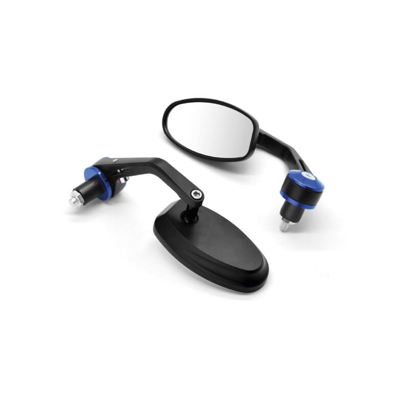 espejo retrovisor universal para motocicleta, pvc y aluminio, resistentes, impermeables, cristal antidestellos. blue