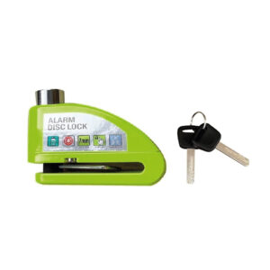 candado para moto con alarma de 110db, resistente al agua, acero inoxidable, pasador de 7mm, aleacion de aluminio.