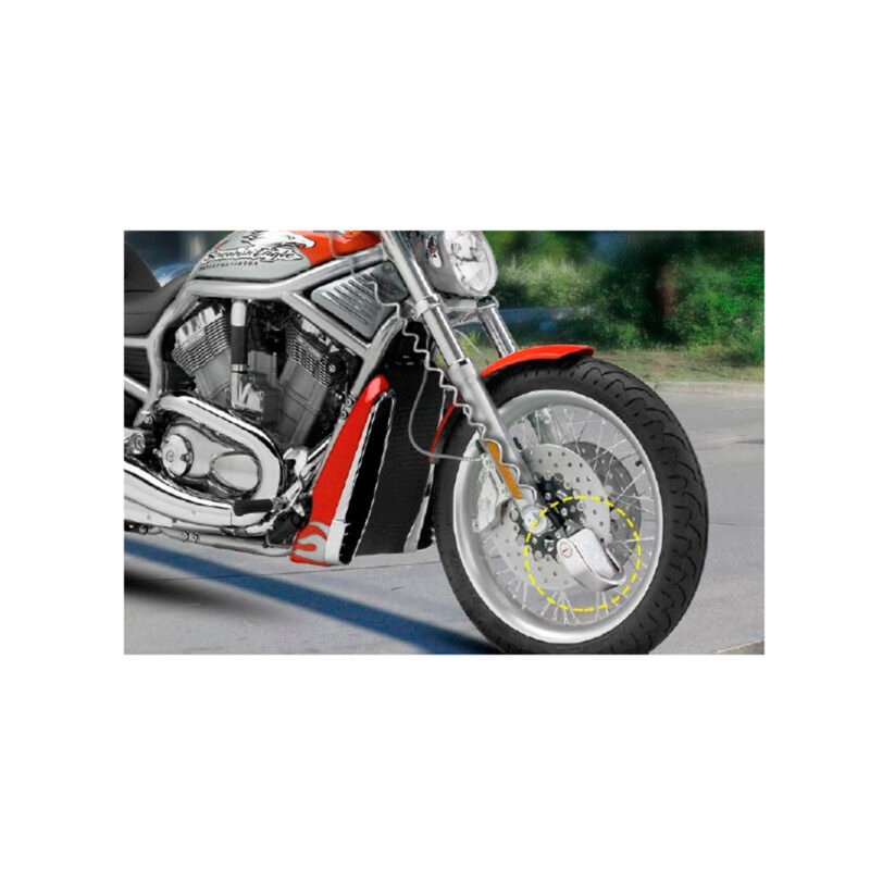 candado para moto con alarma de 110db, resistente al agua, acero inoxidable, pasador de 7mm, aleacion de aluminio. — vista 3
