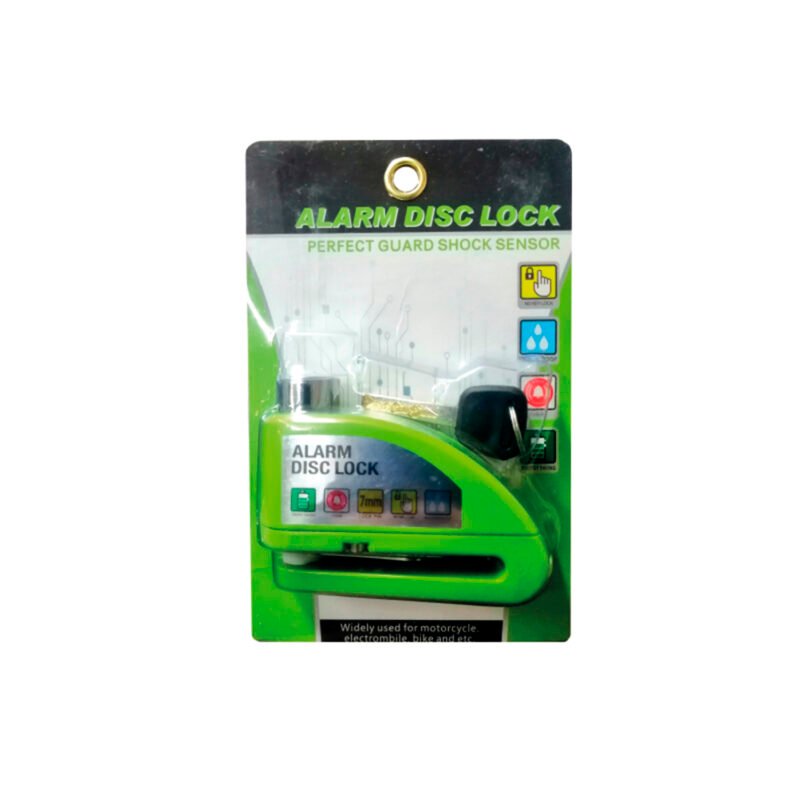 candado para moto con alarma de 110db, resistente al agua, acero inoxidable, pasador de 7mm, aleacion de aluminio. — vista 4