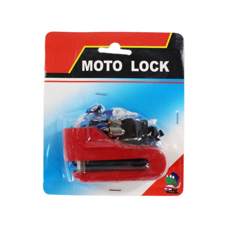 candado para freno disco de moto, facil de transportar, duradero y resistente al agua. red