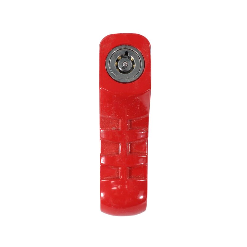 candado para freno disco de moto, facil de transportar, duradero y resistente al agua. red — vista 3